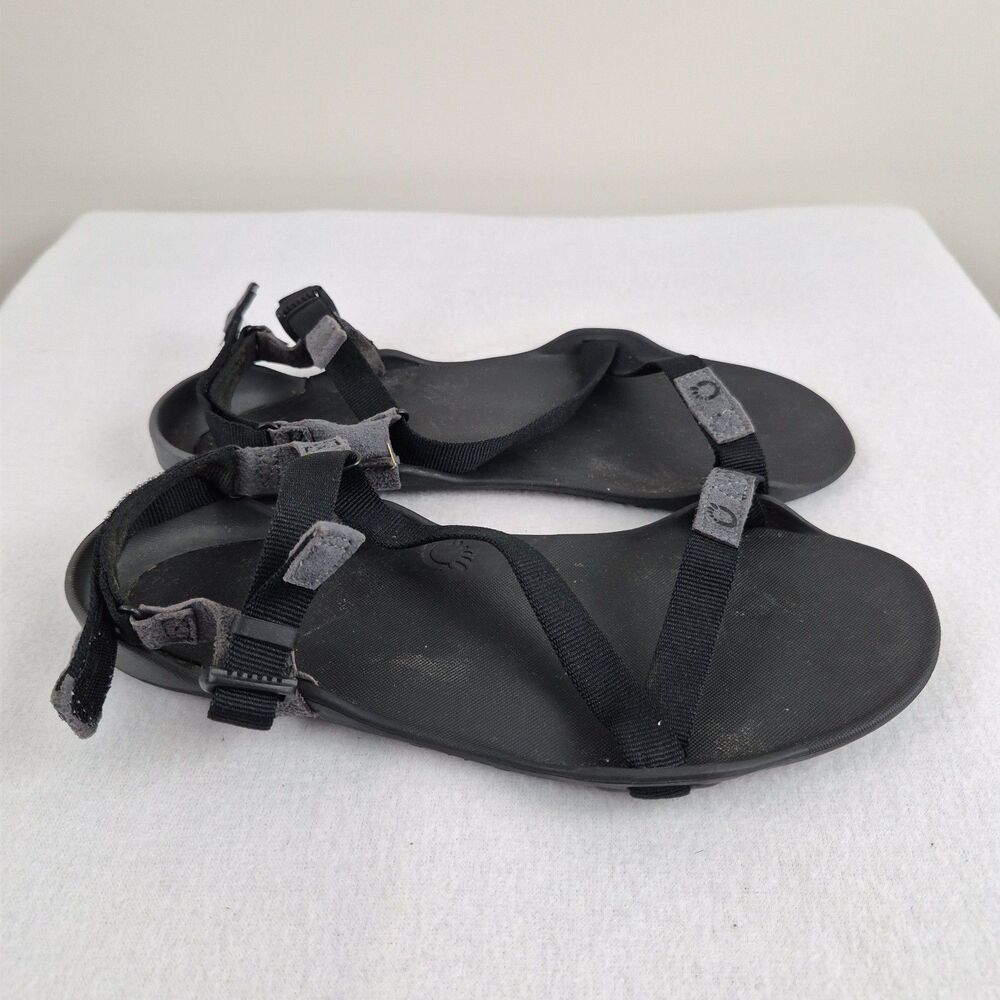 Xero Shoes Z-Trek Packable Sport Sandals Women's 10 Black Strappy Barefoot